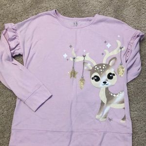 Justice reindeer pajama set